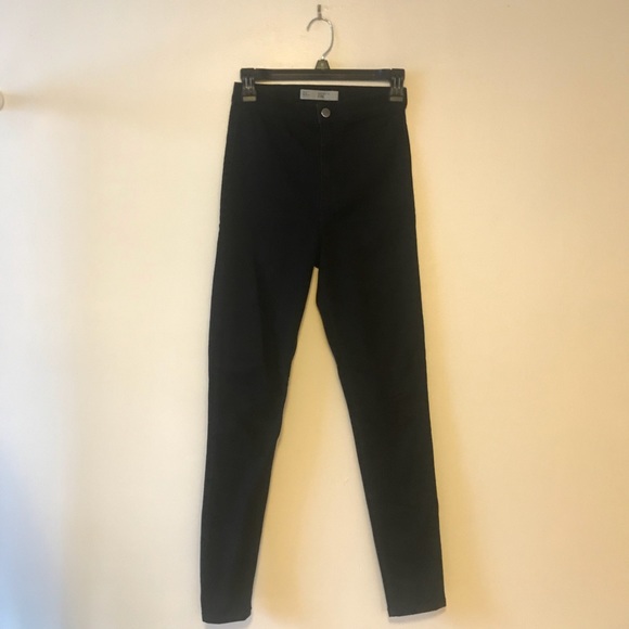 Topshop Black Joni Jeans - Picture 1 of 5
